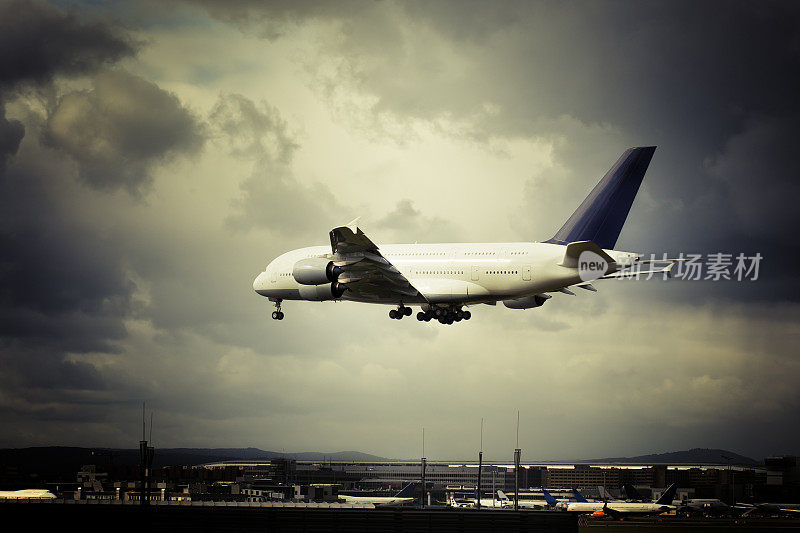 空客A380 -后视图